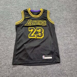 LeBron James Nike Jersey #23 Mens M Black Mamba Los Angeles‎ Lakers NBA Swingman